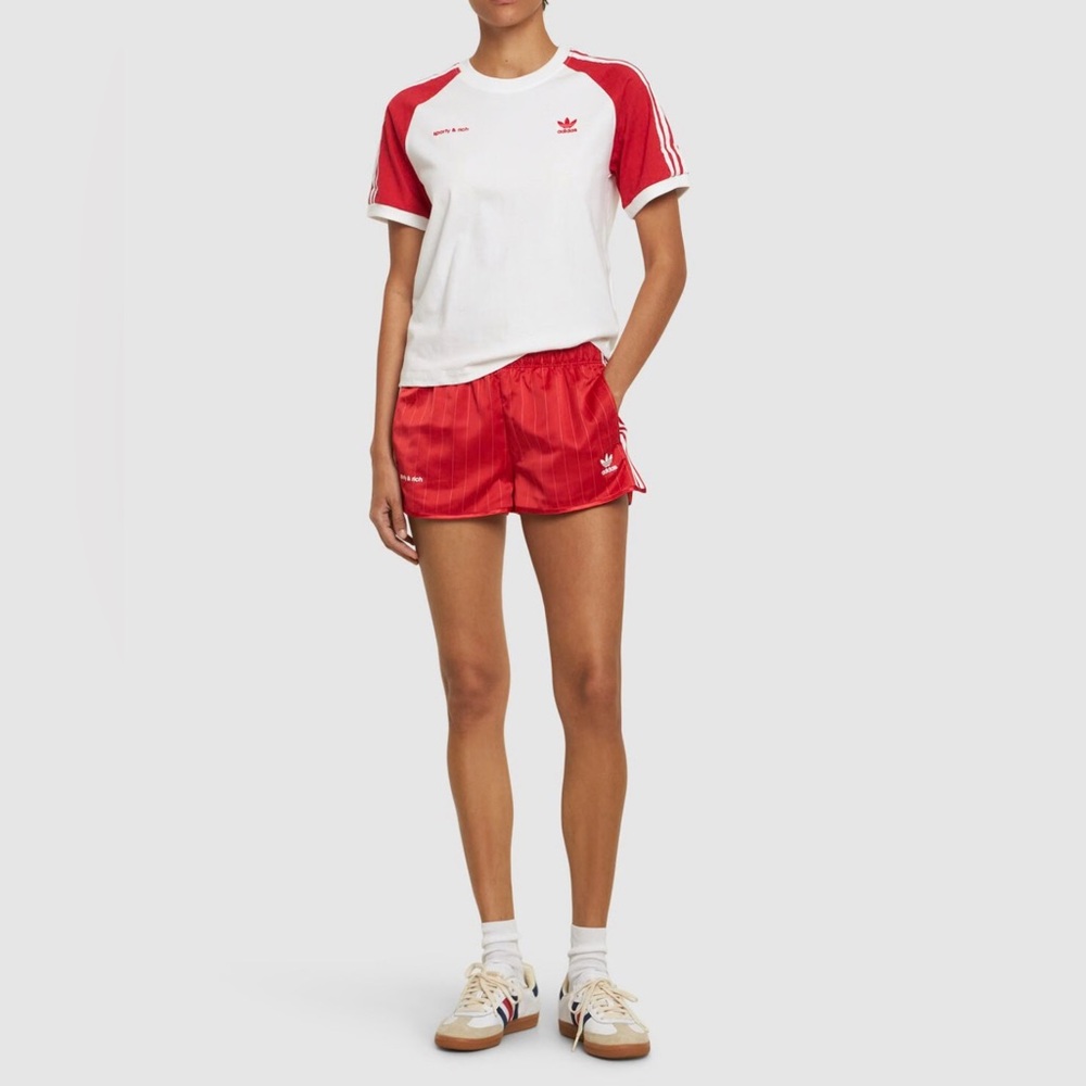 NWT Sporty & Rich x Adidas Originals Track Short, Size Medium, Color Red